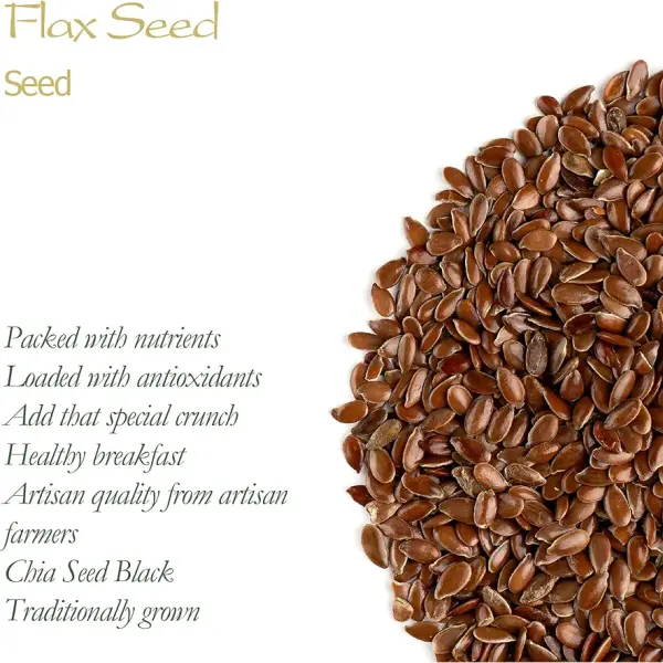 GranoFoods Premium Flax Seeds – 100% Natural Superfood for Wellness